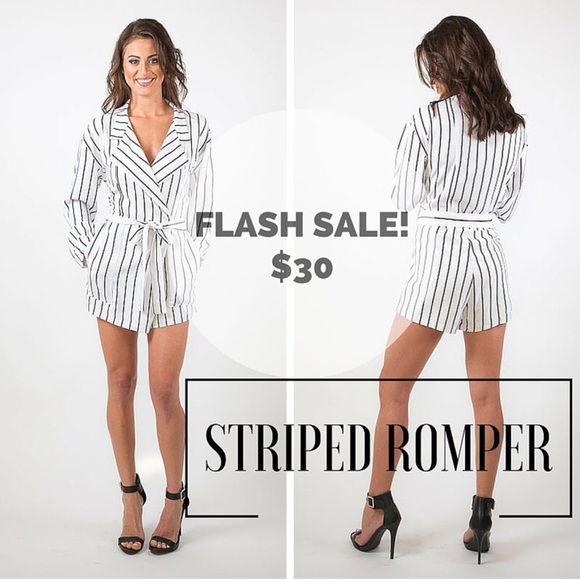 Striped Romper - Picture 1 of 1